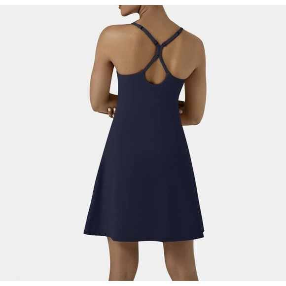 NWT Halara Womens Cloudful Air 2in1 Cool Touch Activity Dress Medium Adjustable - Picture 4 of 12